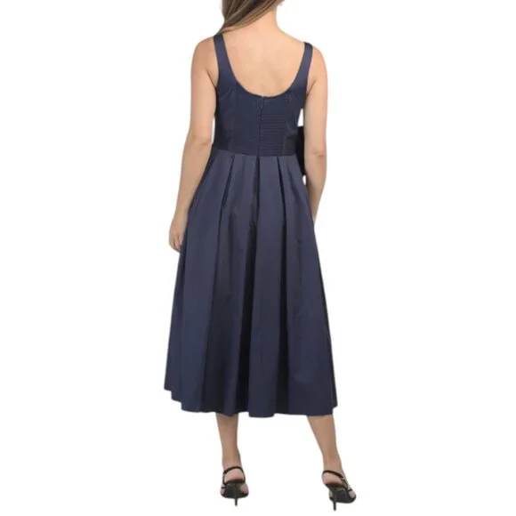 HUTCH Navy Paige Tea-length Dress - Picture 2 of 2
